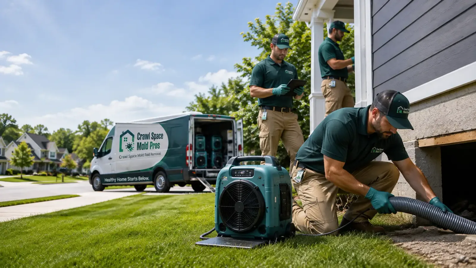 Crawl Space Mold Removal in Columbia, CT